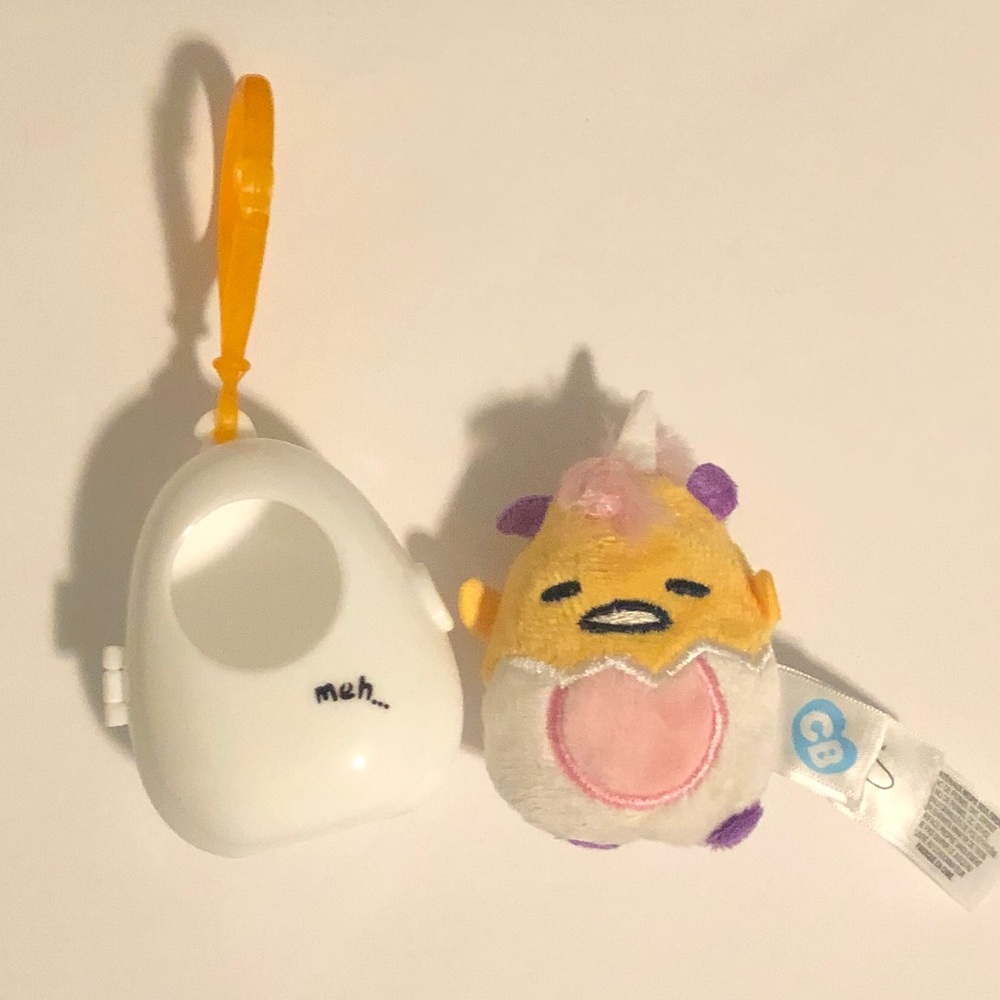 Gudetama Lazy Egg Unicorn Rare Clip Plush Toy